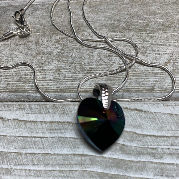 Swarovski Elements by SharonStones Jewelry - Handmade Swarovski Crystal ❤️ Heart Necklace